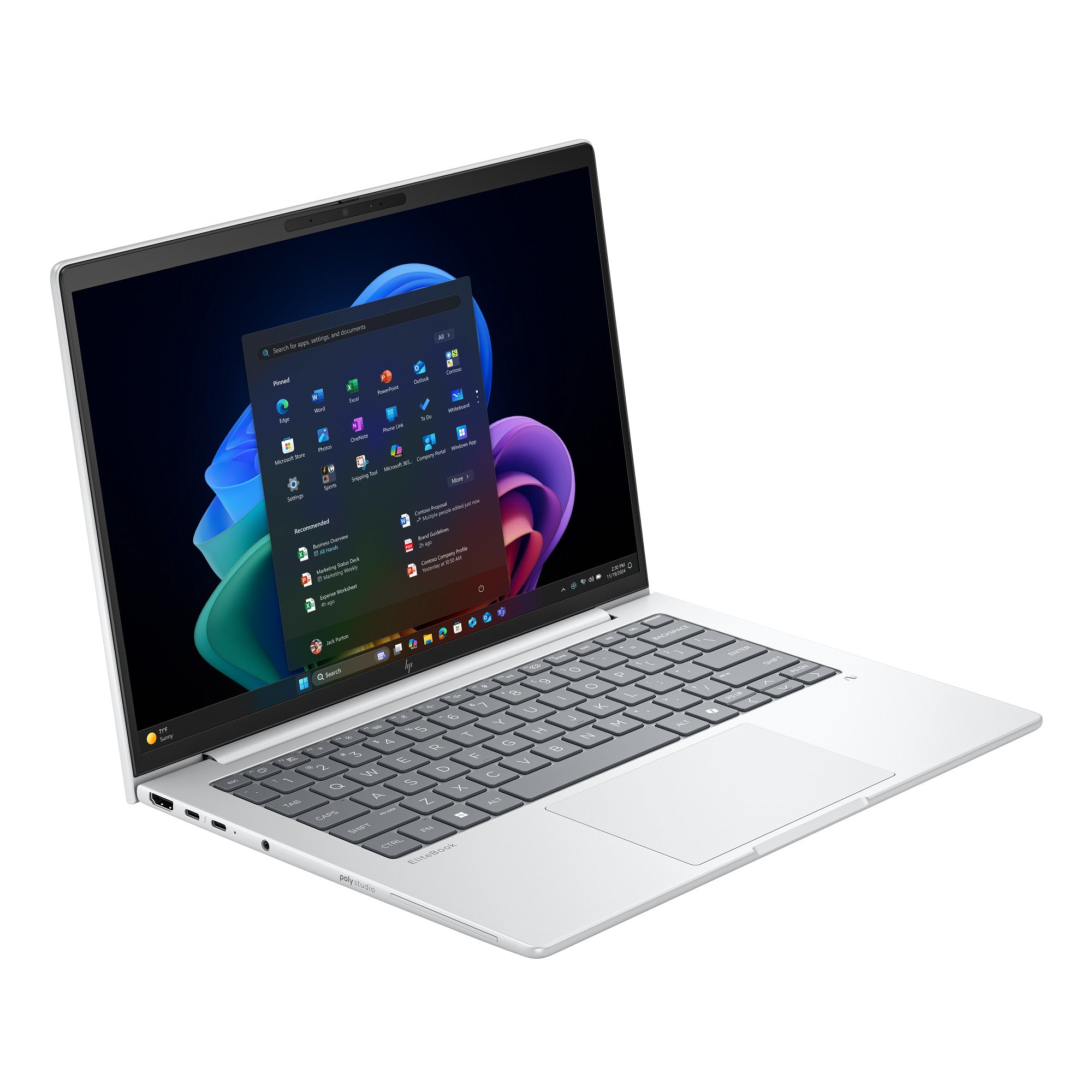 מחשב נייד HP EliteBook 8 G1i 14 Ultra 7 256V | 16GB | 512GB | D72PYAT